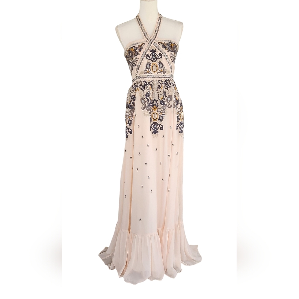 Altar'd State Embroidered Cream Maxi Dress - Picture 2 of 10